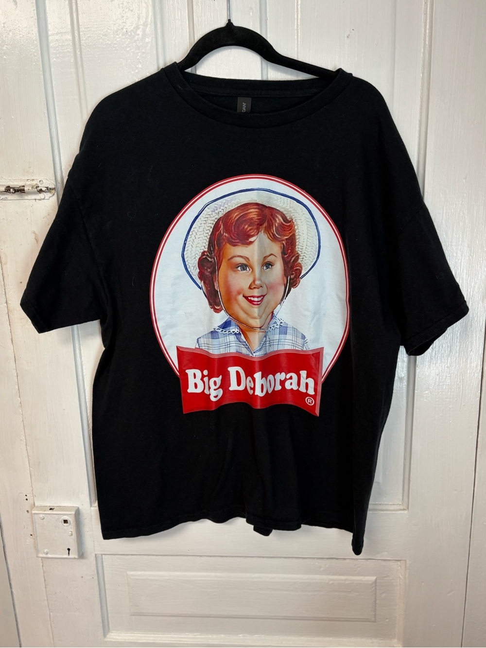 Big Deborah graphic tee black size Large#funny#debbiecakes#party